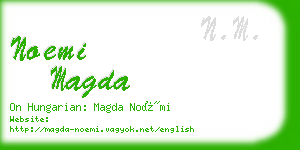 noemi magda business card